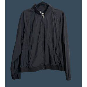 Xersion Quick Dri Black Nylon Spandex Mens Jacket Size Large